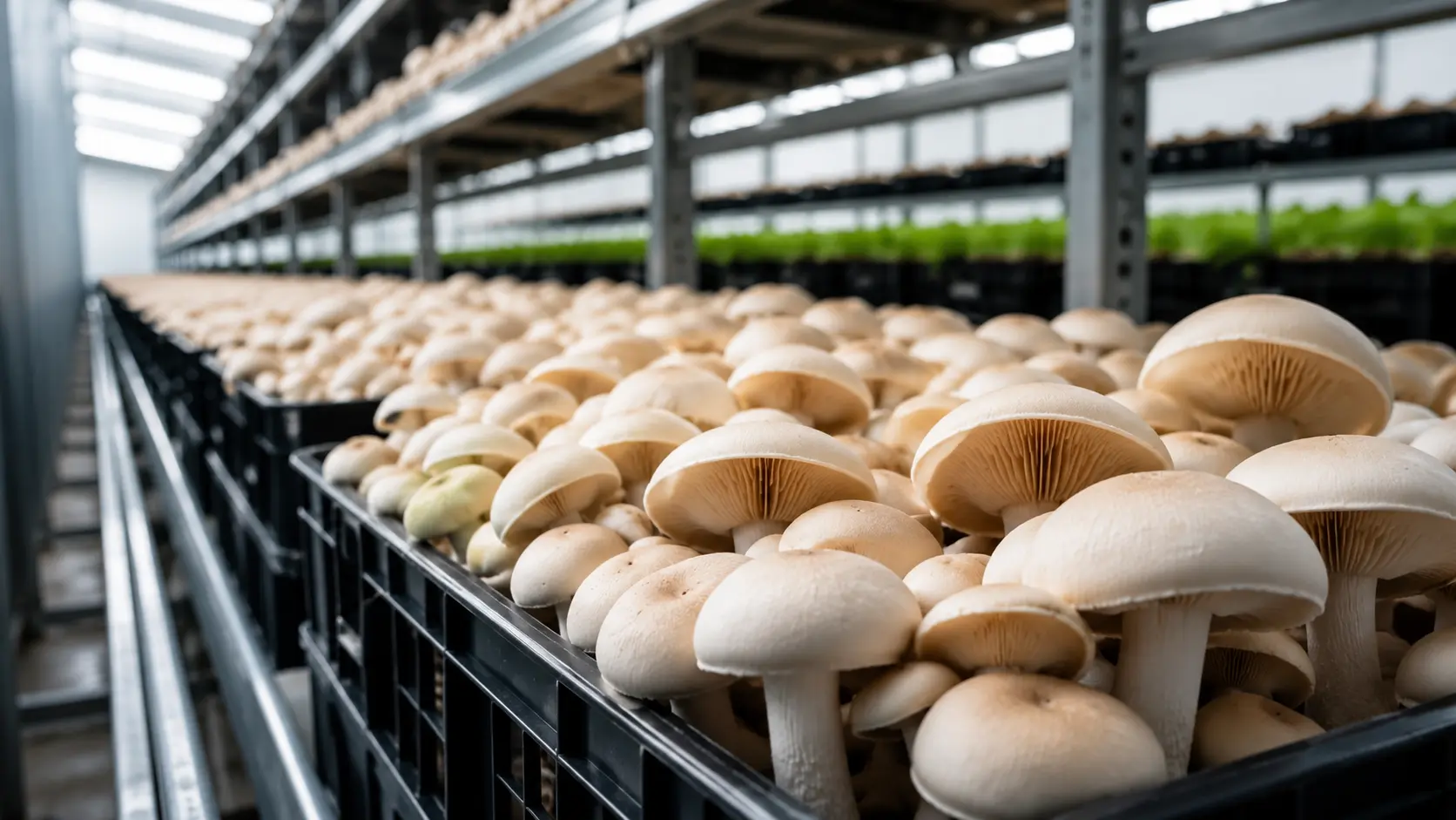 Commercial mushroom cultivation