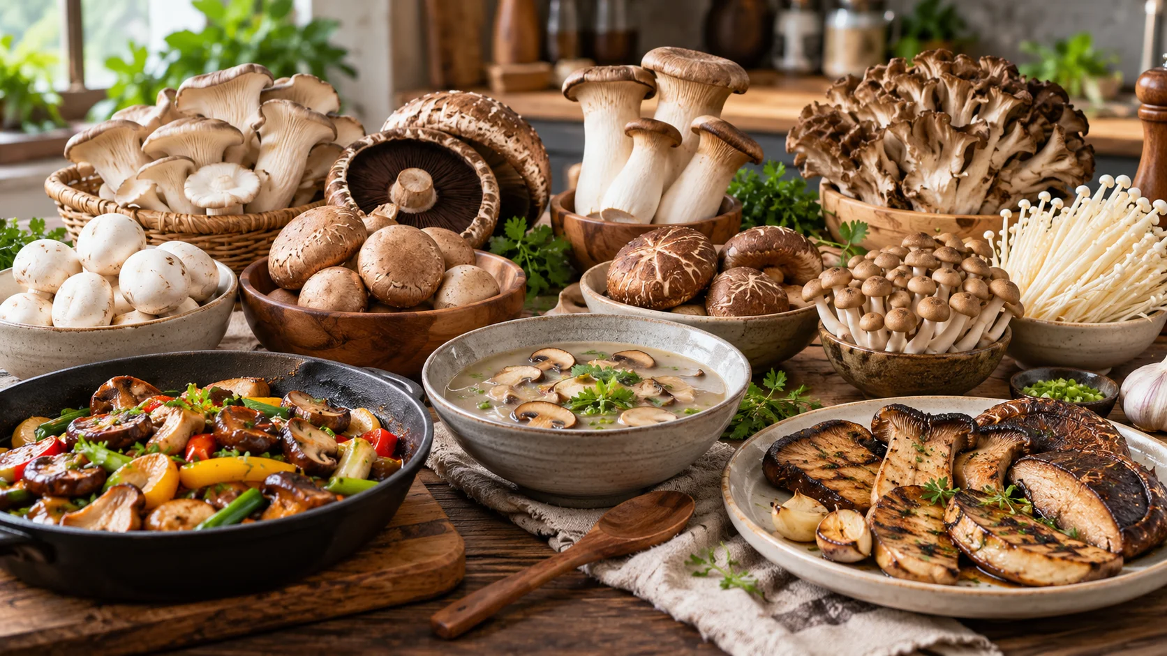 Different Kinds of Mushrooms