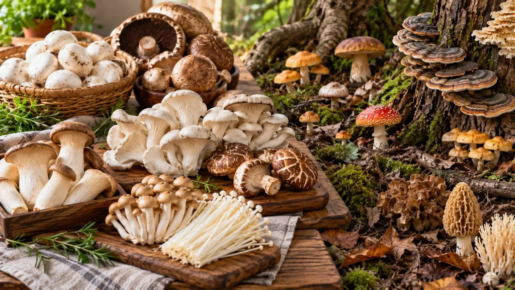 Different Kinds of Mushrooms
